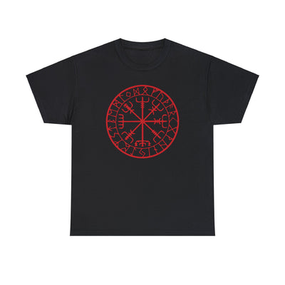 Vegvisir - Viking compass - red- T-shirt