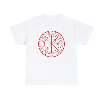 Vegvisir - Viking compass - red- T-shirt