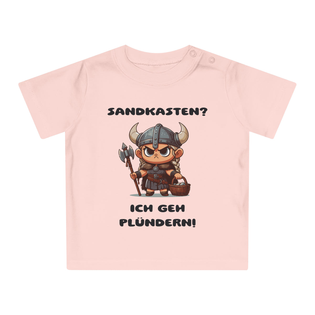 Baby T-Shirt für Mädchen - "Ich geh plündern" - Bio-Baumwolle