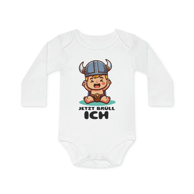 Cute Viking romper for your baby "Now I roar!"