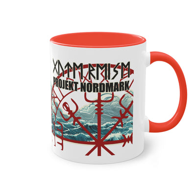 Wikinger Schiff - Gute Reise - Tasse, zweifarbig