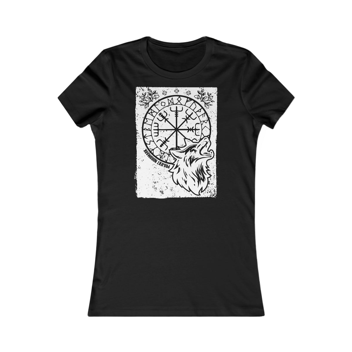 Vegvisir Wolf - Wikingerkompass - weiss - Damen T Shirt