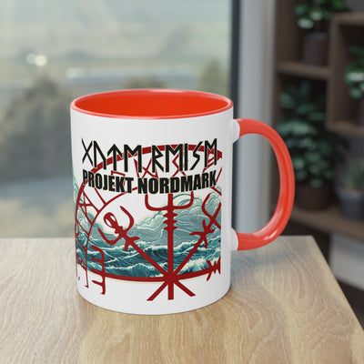 Wikinger Schiff - Gute Reise - Tasse, zweifarbig