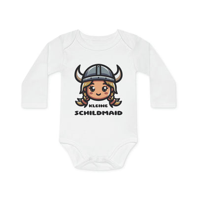Cute Baby Romper "Little Shieldmaiden" - Organic Cotton