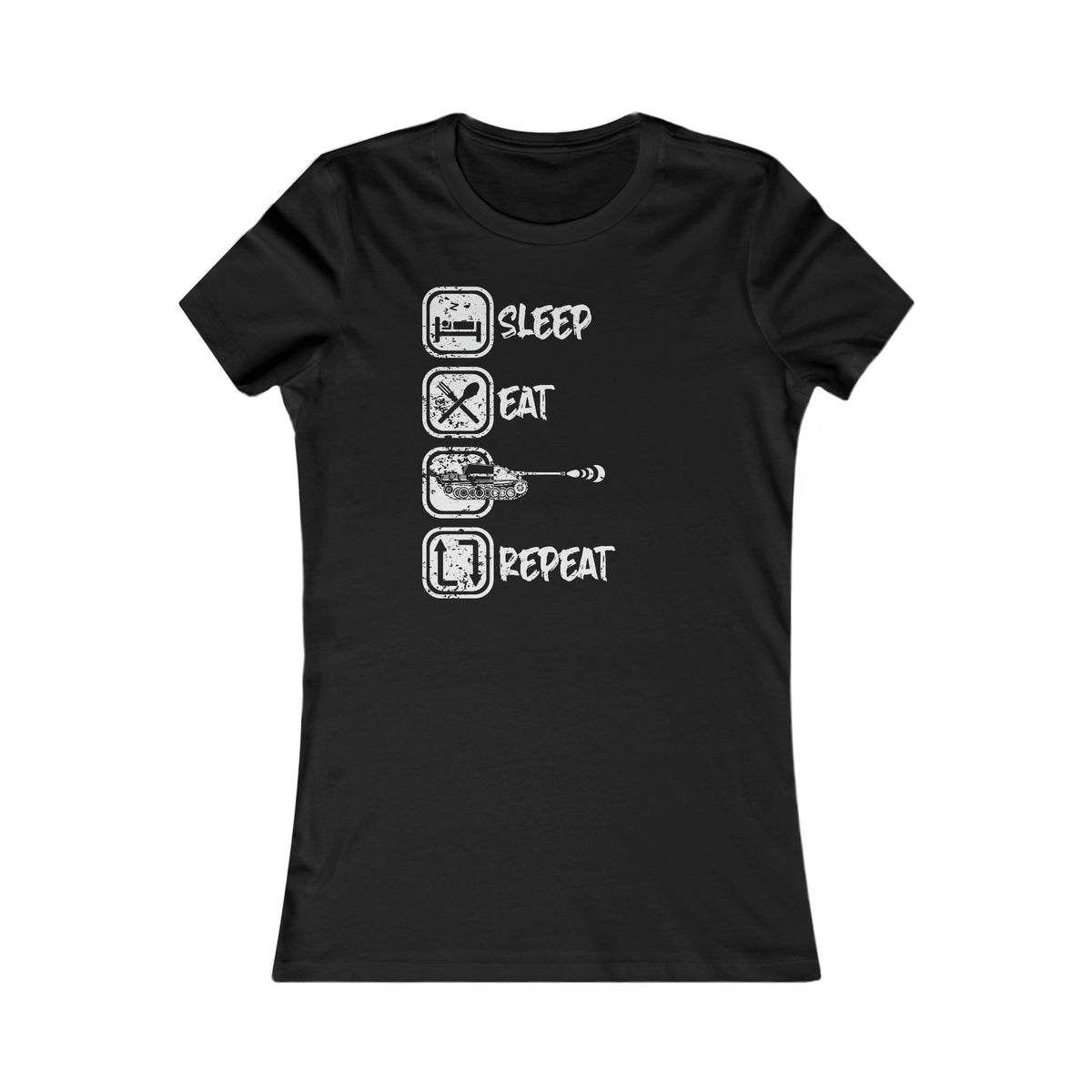Eat Sleep Tank Repeat - Damen T Shirt