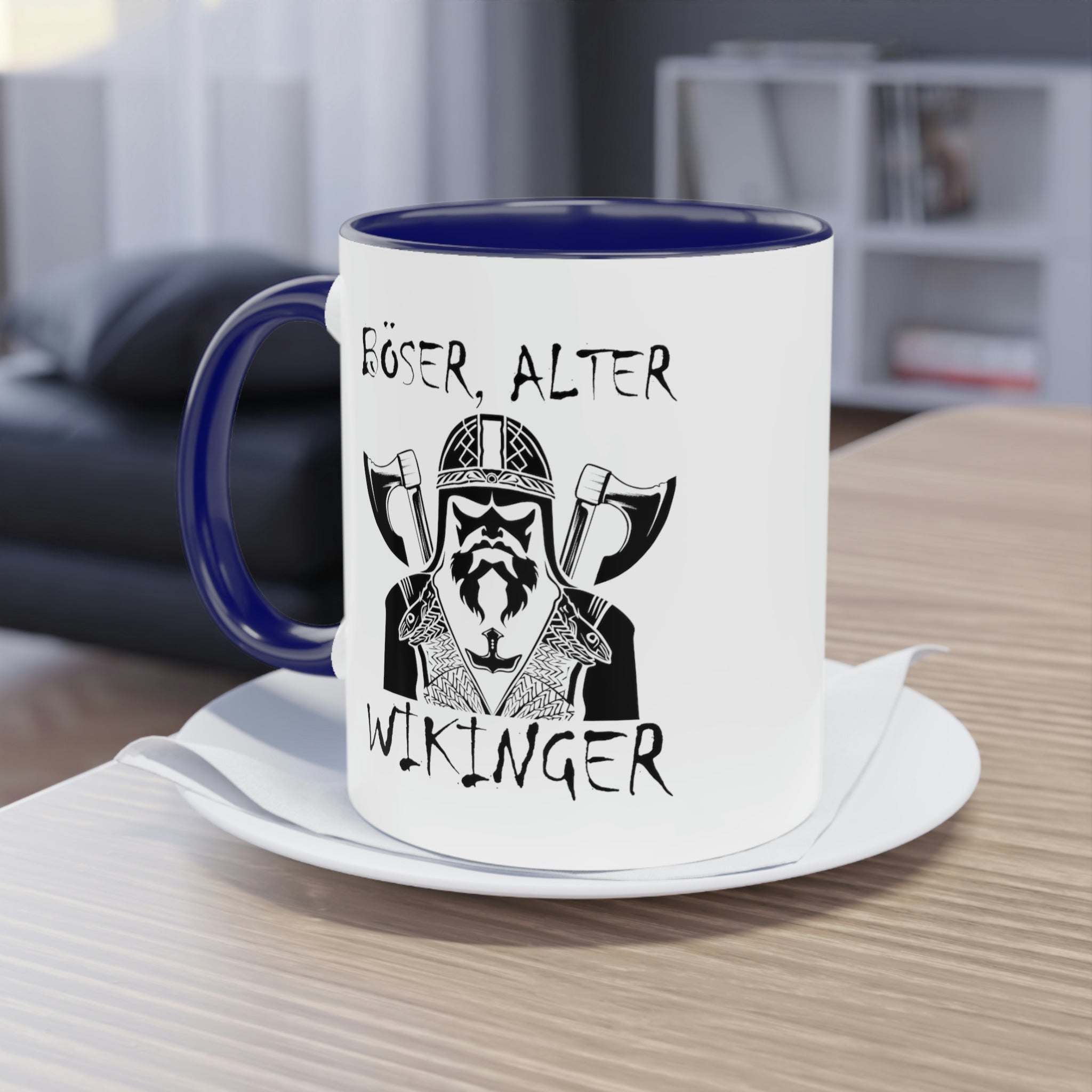 Böser Alter Wikinger - Tasse, zweifarbig