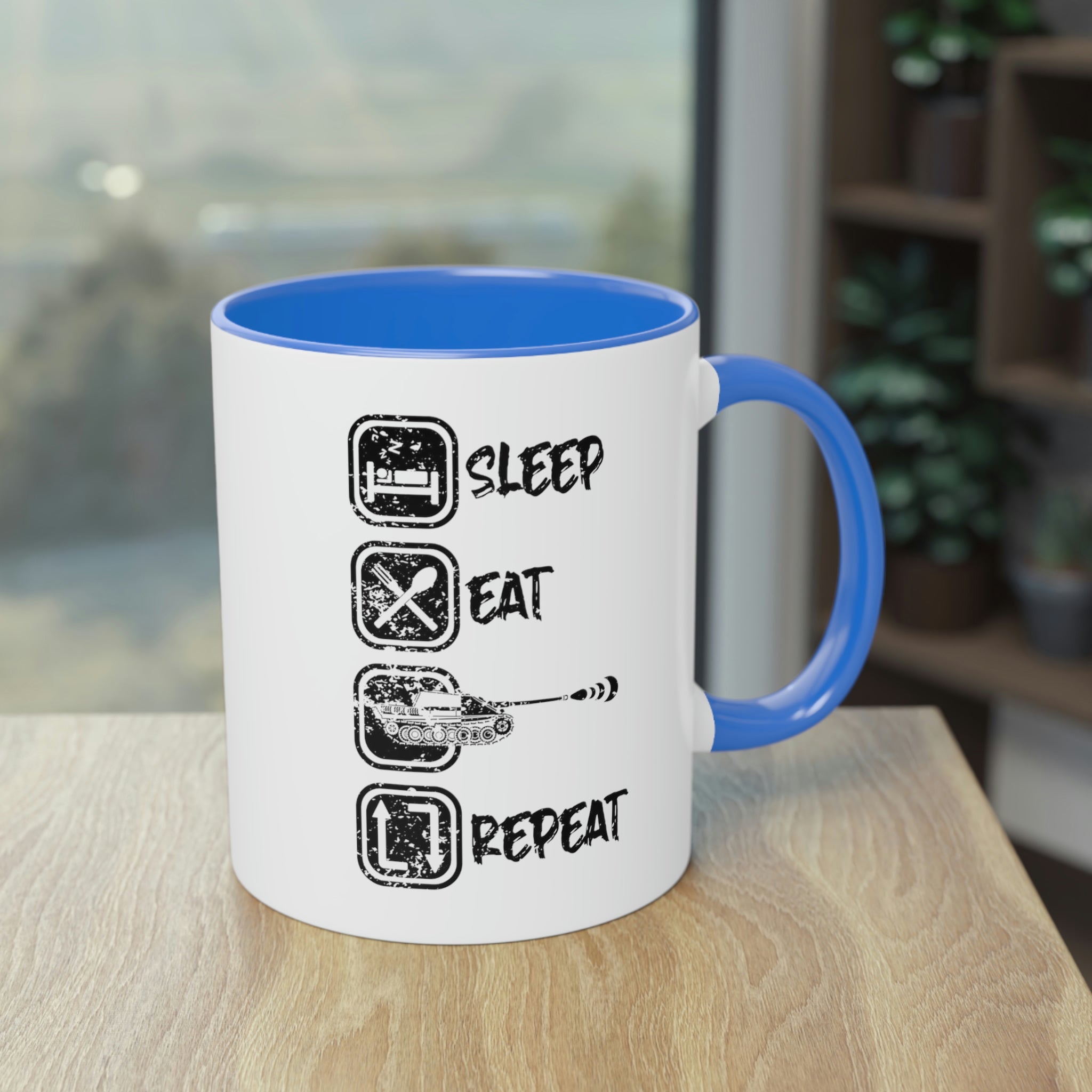 Eat Sleep JPz - Tasse, zweifarbig
