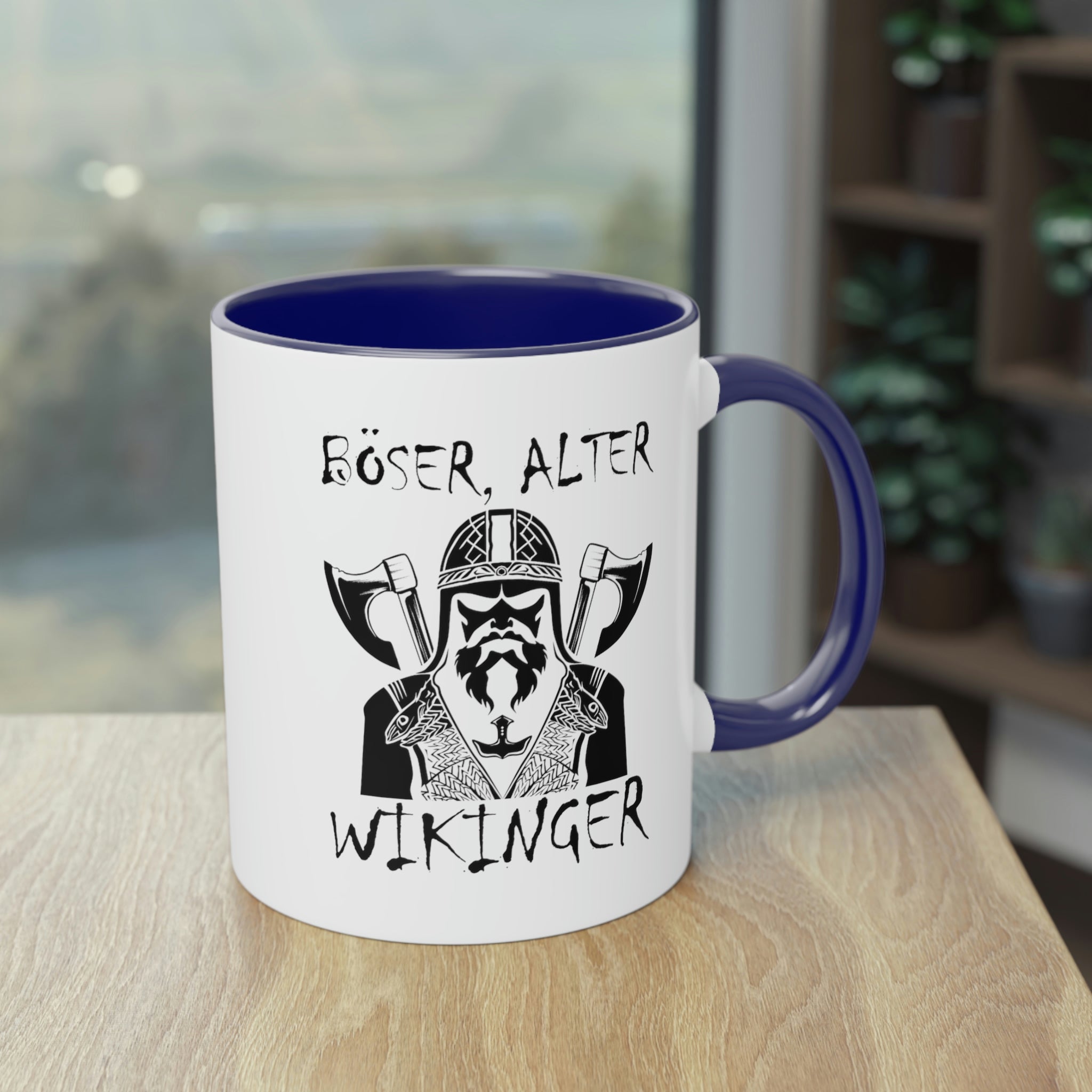 Böser Alter Wikinger - Tasse, zweifarbig