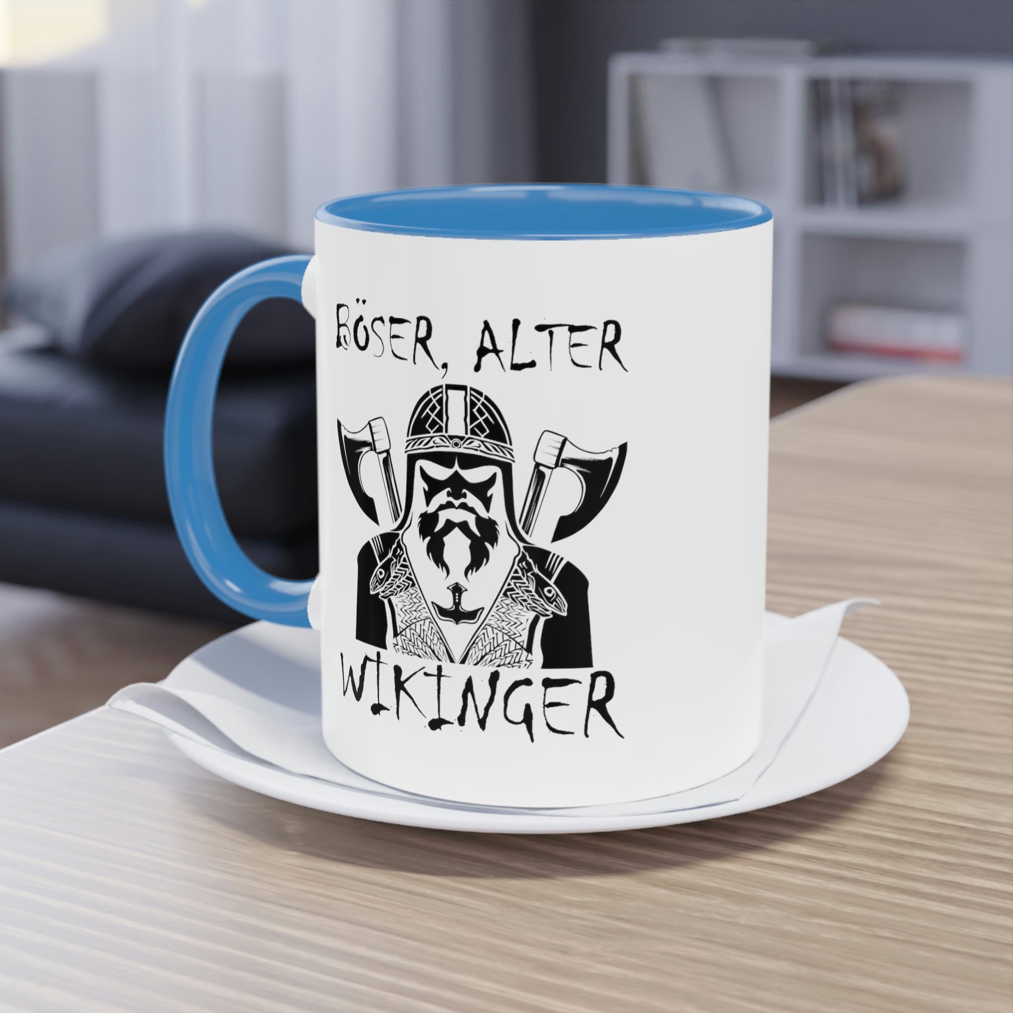 Böser Alter Wikinger - Tasse, zweifarbig