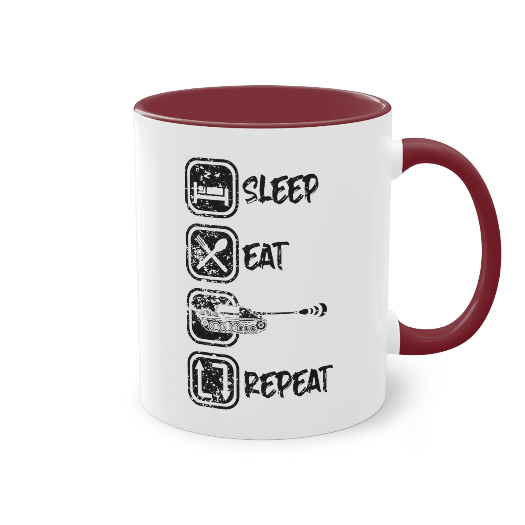 Eat Sleep JPz - Tasse, zweifarbig