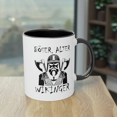 Böser Alter Wikinger - Tasse, zweifarbig